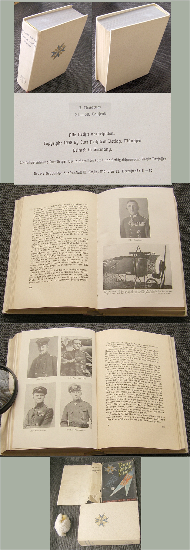 Buch: Pour le mrite-Flieger, Walter Zuerl, 1938, LUFTKAMPF 1914-18 - 70,00 Eur