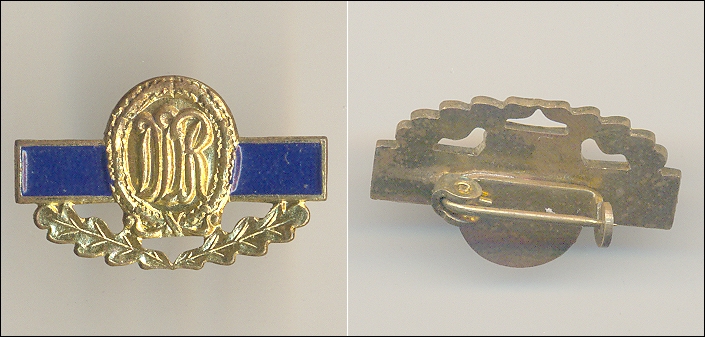 Abzeichen, Miniatur: DDR mit Eichenblttern / B: 2,63 cm; H: 1,62 cm - 12,00 Eur