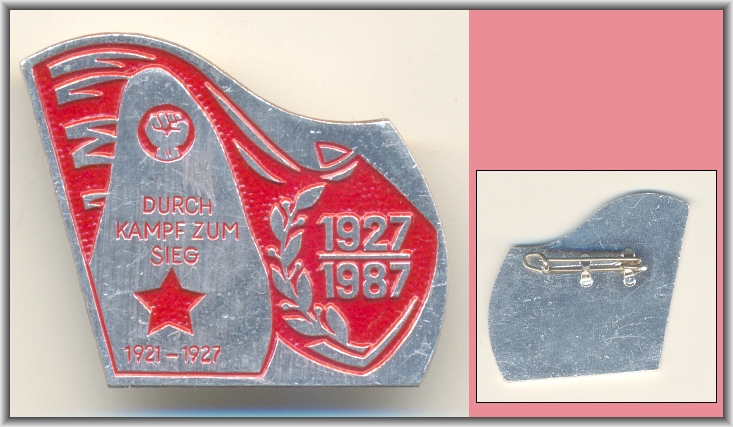 DDR-Abzeichen: DURCH KAMPF ZUM SIEG 1927-1987 - 12,00 Eur