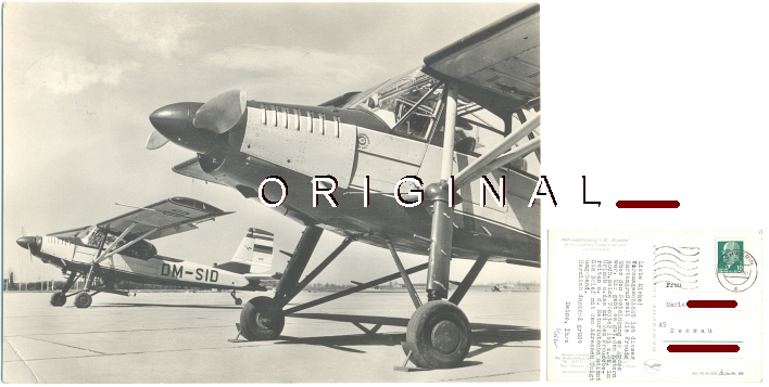 AK: Fotokarte von 1952: Mehrzweckflugzeug L 60 BRIGADIER; gelaufen - 15,00 Eur