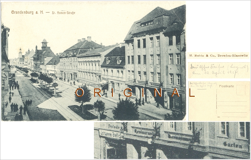 AK, BRANDENBURG an der Havel: St. Annen Str., ca. 1925 - 14,00 Eur