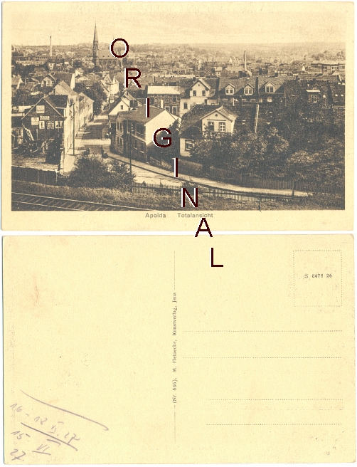 APOLDA: Nahes Panorama, 1927 - 8,00 Eur