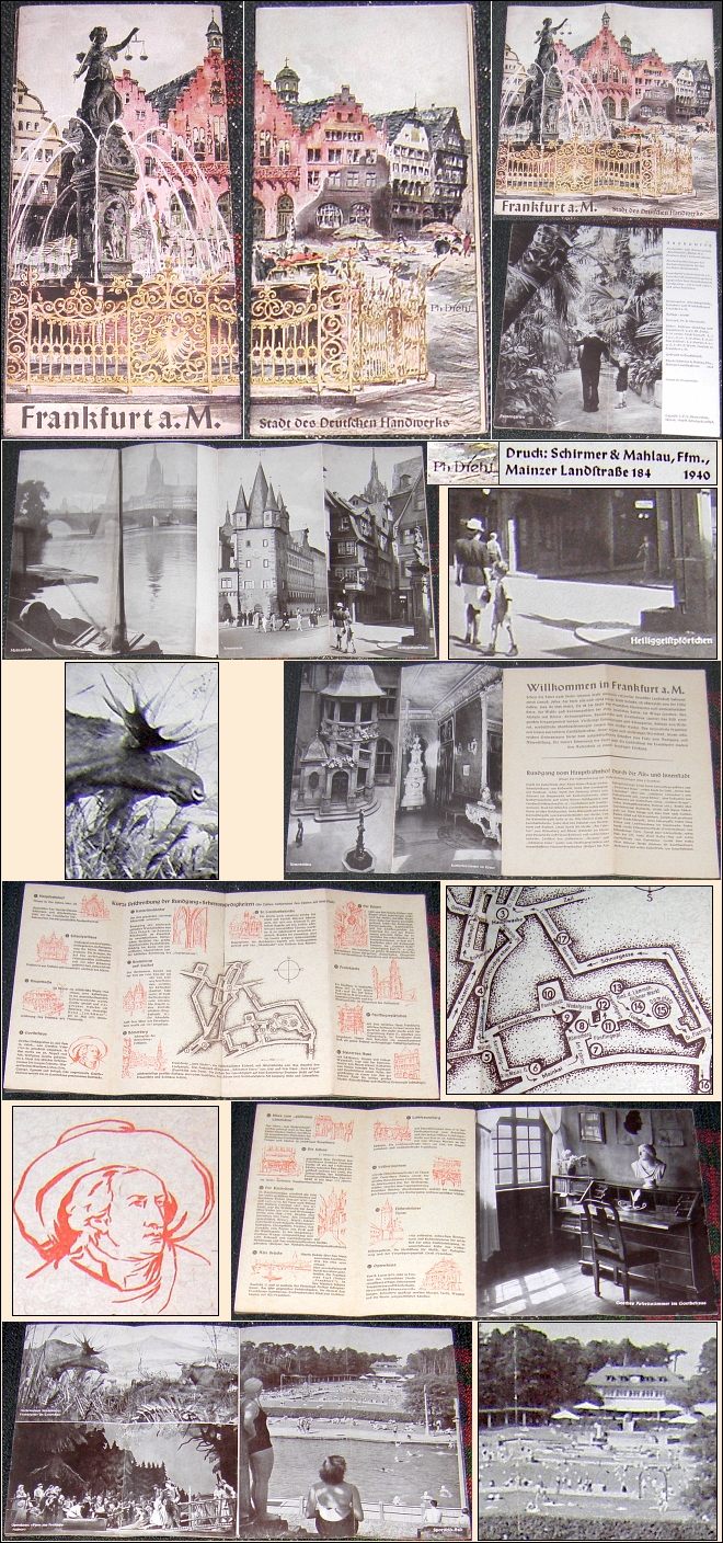 Faltheft von 1940: FRANKFURT a. M.; Ph. Diehl, 3 Doppelseiten - 9,00 EUR
